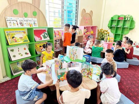 PHÒNG THƯ VIỆN TRƯỜNG MẦM NON HOA SEN NƠI ƯƠM MẦM TÌNH YÊU SÁCH CHO TRẺ📚