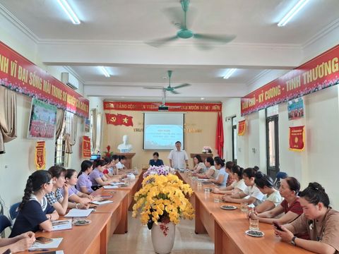 TRƯỜNG MẦM NON NAM THANH,TỔ CHỨC THÀNH CÔNG HỘI NGHỊ BAN ĐẠI DIỆN CHA MẸ TRẺ CUỐI NĂM HỌC 2025 – 2026