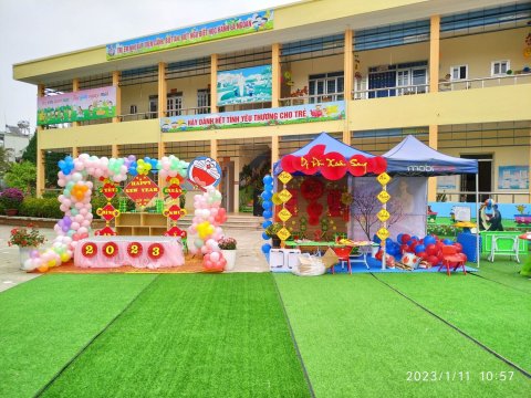 Ảnh hoạt động: TRƯỜNG MẦM NON NOONG BUA TỔ CHỨC CHƯƠNG TRÌNH TRẢI NGHIỆM “HỘI CHỢ XUÂN” CHO BÉ