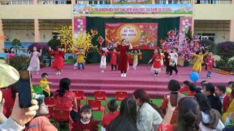 Ảnh hoạt động: TRƯỜNG MẦM NON NOONG BUA TỔ CHỨC CHƯƠNG TRÌNH TRẢI NGHIỆM “HỘI CHỢ XUÂN” CHO BÉ