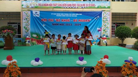 Ảnh hoạt động: TRƯỜNG MẦM NON NOONG BUA TỔ CHỨC HỘI THI “ BÉ KHOẺ BÉ NGOAN” CẤP TRƯỜNG NĂM HỌC 2023-2024