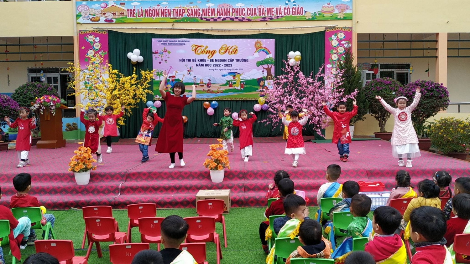 Ảnh trong bài: TRƯỜNG MẦM NON NOONG BUA TỔ CHỨC HỘI THI “BÉ KHỎE BÉ NGOAN” NĂM HỌC 2022 – 2023.