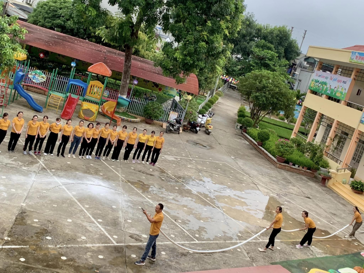 Ảnh trong bài: TRƯỜNG MẦM NON NOONG BUA TỔ CHỨC DIỄN TẬP PHÒNG CHÁY CHỮA CHÁY VÀ CỨU NẠN CỨU HỘ NĂM HỌC 2023 - 2024