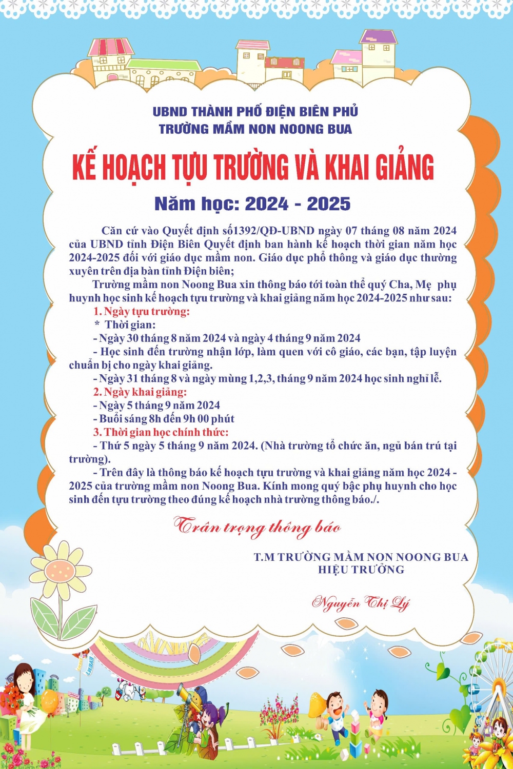 Ảnh trong bài: THÔNG BÁO TỰU TRƯỜNG NĂM HỌC 2024-2025