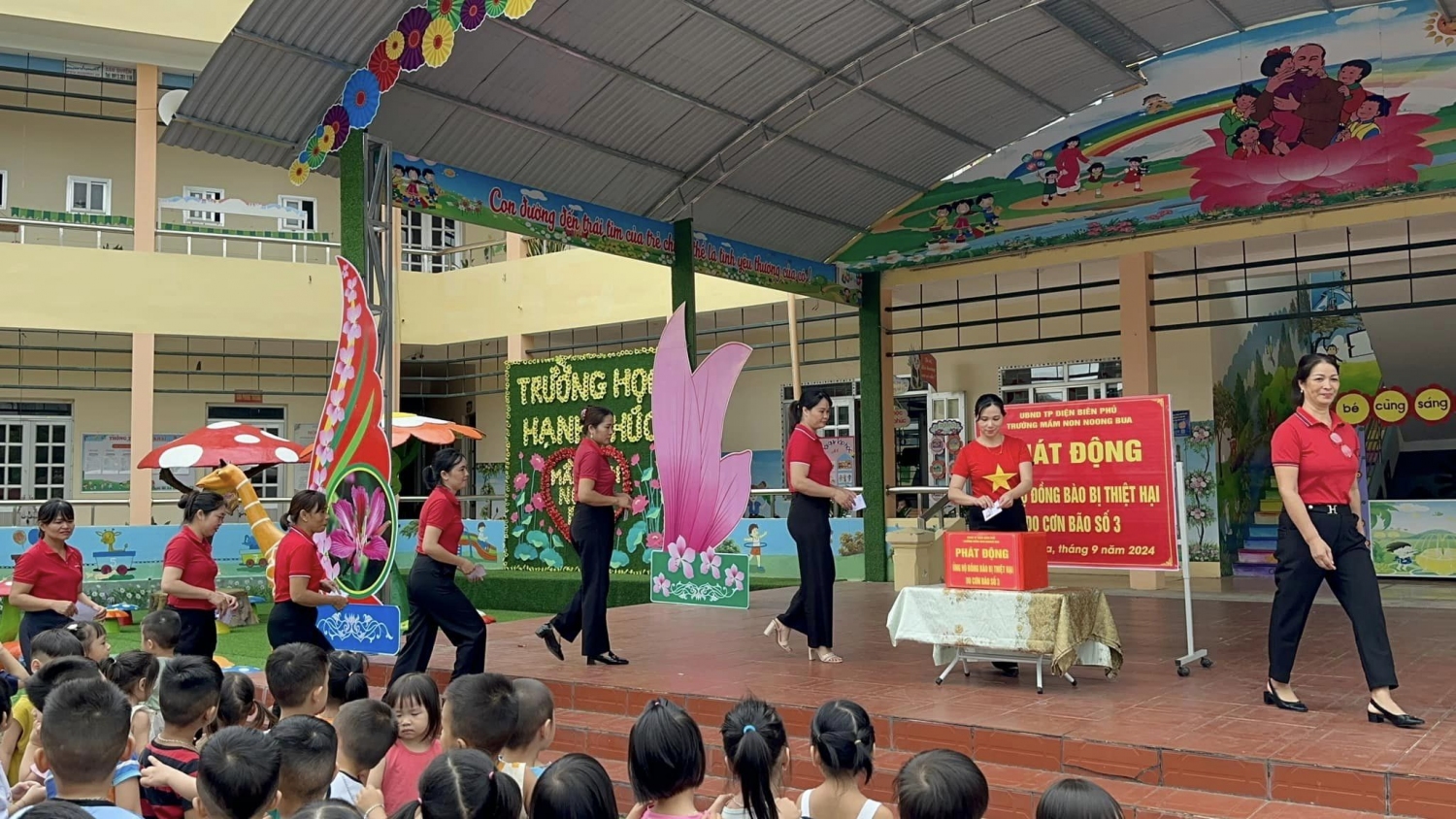 Ảnh trong bài: TRƯỜNG MẦM NON NOONG BUA TỔ CHỨC QUYÊN GÓP ỦNG HỘ ĐỒNG BÀO BỊ THIỆT HẠI DO CƠN BÃO SỐ 3