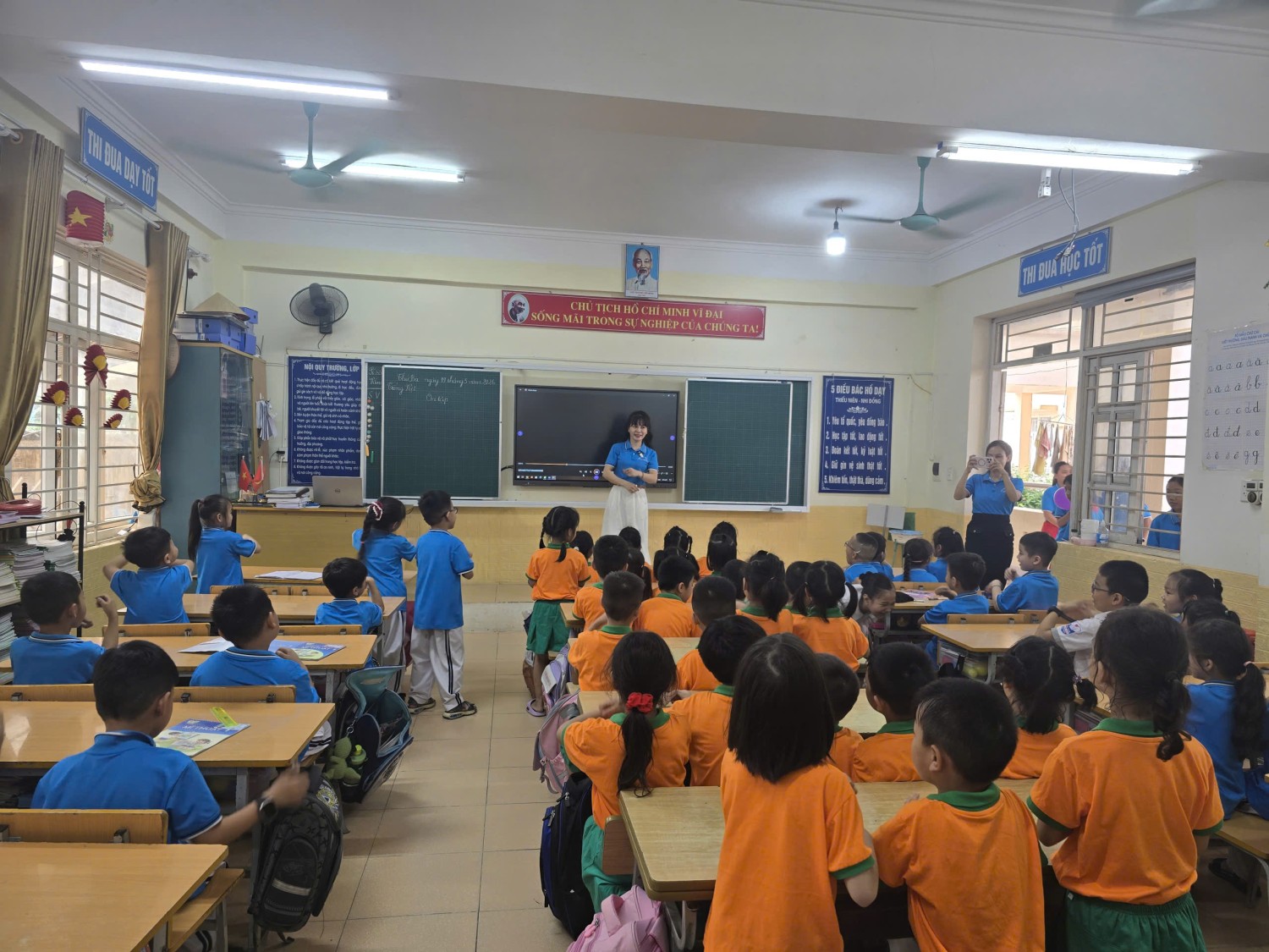 Ảnh trong bài: CÁC BÉ MẪU GIÁO LỚN TRƯỜNG MẦM NON NOONG BUA TRẢI NGHIỆM TẠI TRƯỜNG TIỂU HỌC NOONG BUA