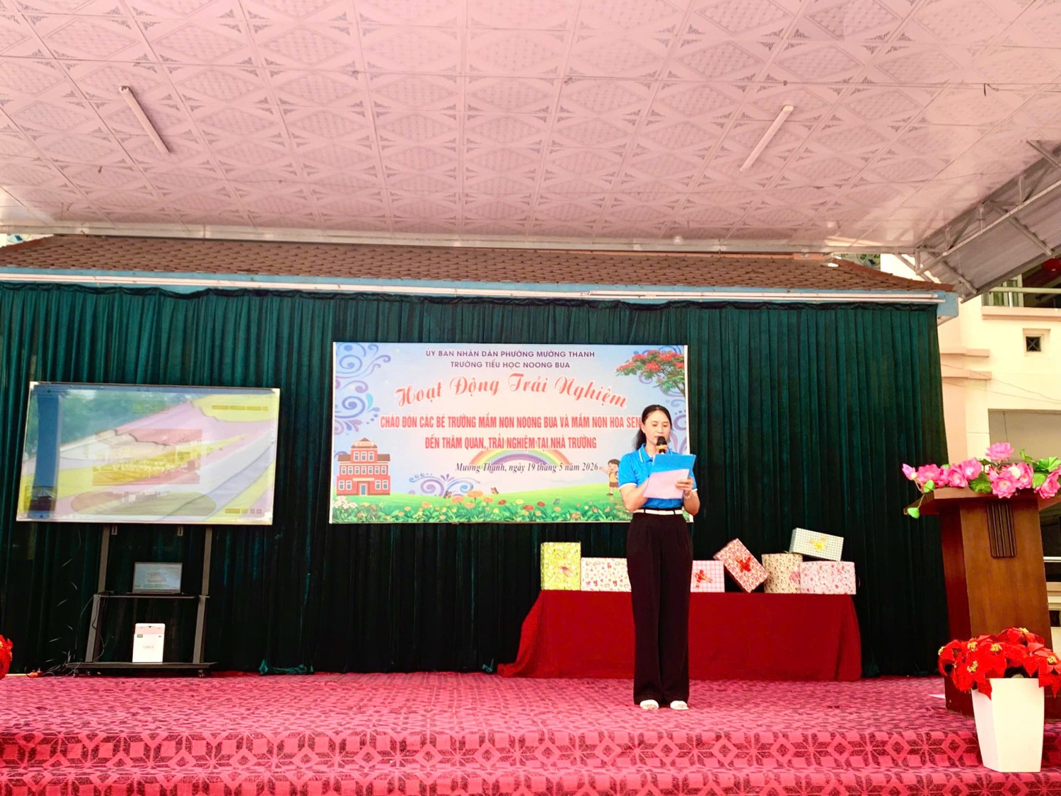 Ảnh trong bài: CÁC BÉ MẪU GIÁO LỚN TRƯỜNG MẦM NON NOONG BUA TRẢI NGHIỆM TẠI TRƯỜNG TIỂU HỌC NOONG BUA